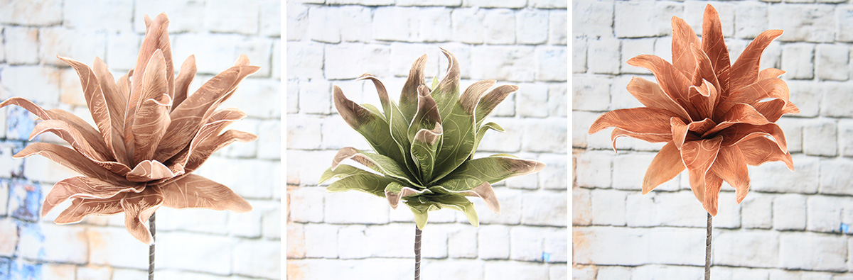 81cm Fleur Décorative Artificielle En Mousse Fleur Echeveria