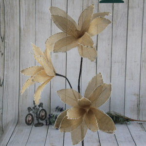 110cm künstliche dekorative Ramie Flower Lily mit Schaumstoffrand