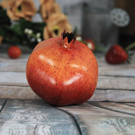 9X8.6Cm Künstliche / Dekorative Simulation Früchte Große Rote Granatapfel