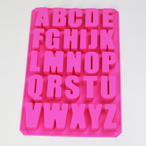 Alphabet silicone mold