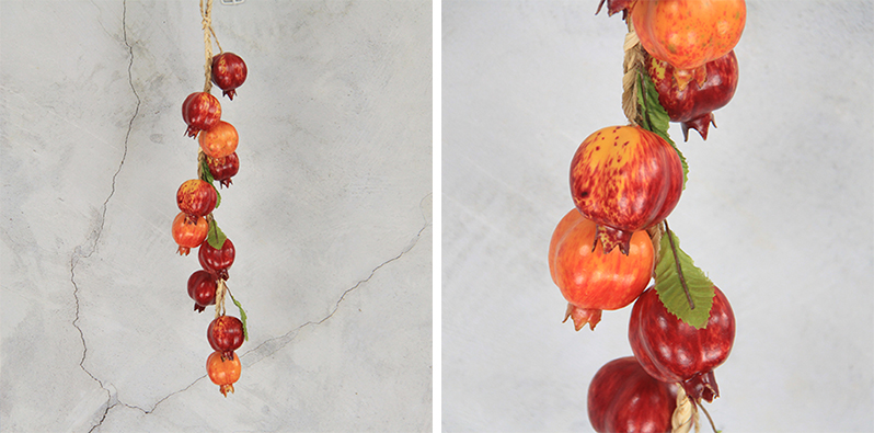 50Cm Artificial Simulation Decorative Fruits String Pomegranate Mixed Color