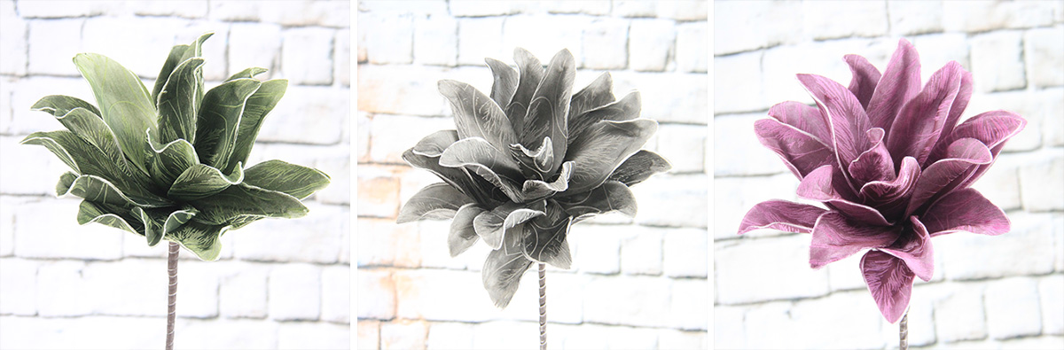 77Cm Artificial Decorative Printed Foam Flower Echeveria