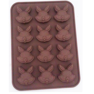 12 cups rabbit shaped silicone mold