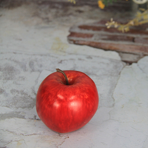 Fruits de simulation artificiels / décoratifs de 7.4X8.2Cm grands Apple Fuji rouges