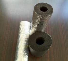 Rubber pipe with aluminum foil