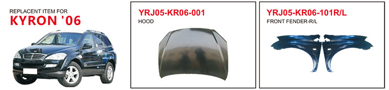 Auto Body Parts for Ssangyong Kyron 2006