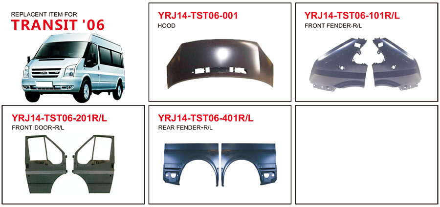 Auto Body Parts for Ford Transit 2006