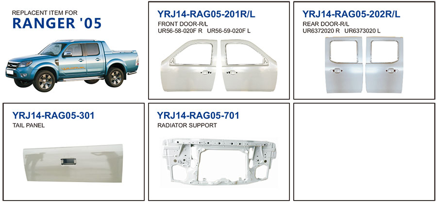 Auto Body Parts for Ford Ranger 2005