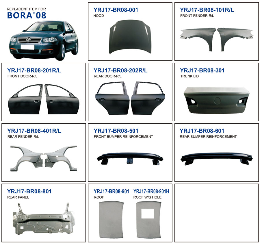 Auto Body Parts for Volkswagen Bora 2008