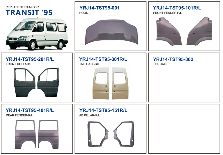 Auto Body Parts for Ford Transit 1995