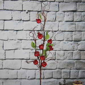 Artificial Decorative Fruits Spray Pomegranate