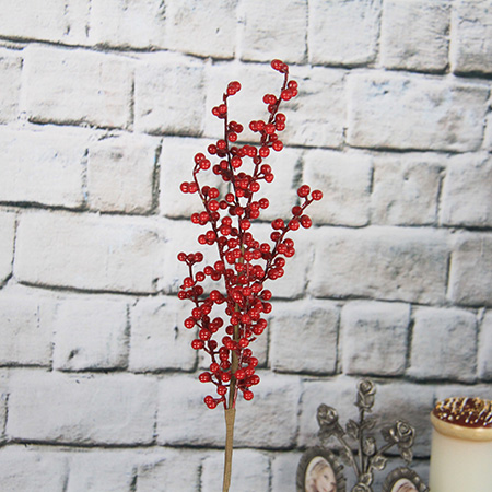 50cm Artificial Decorative Spray/pick With Red Berry