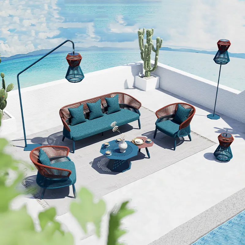 What materials does CHOUVANT use for its outdoor, garden, and restaurant furniture, and how do they ensure durability in different environments?