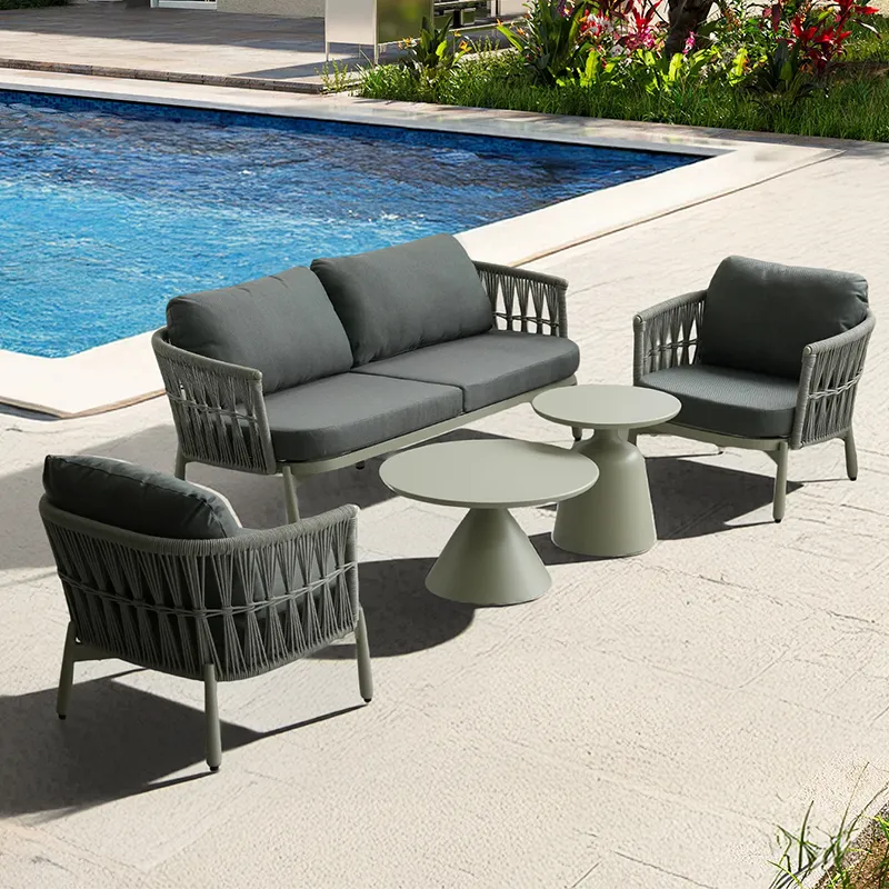 CHOUVANT Rope Series Garden Furniture: Soften Your Outdoor Space with Comfort and Style
