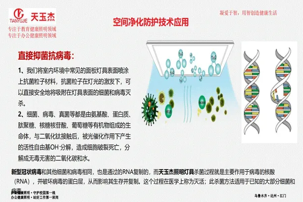 可見光抗菌除甲醛教室護(hù)眼燈