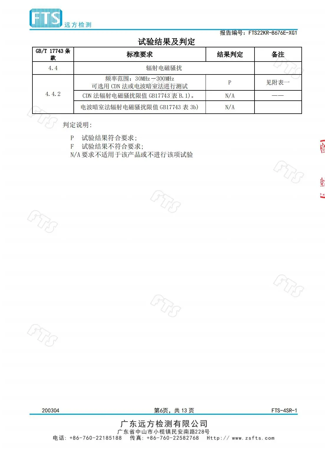 教室燈（電磁輻射檢測報告）