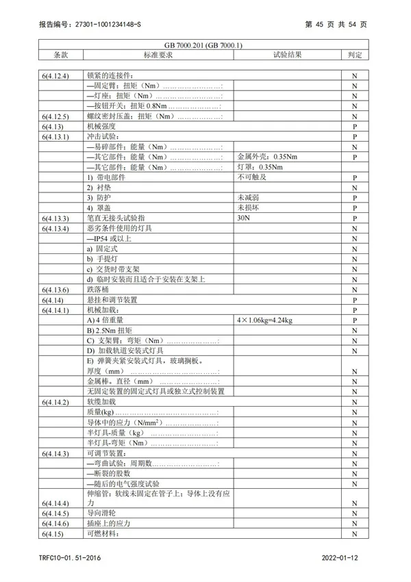 3C教室燈強制檢驗報告