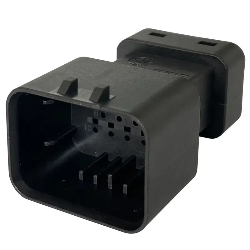 14Pin Black TE AMPSEAL Connector Wire-to-Wire Connector