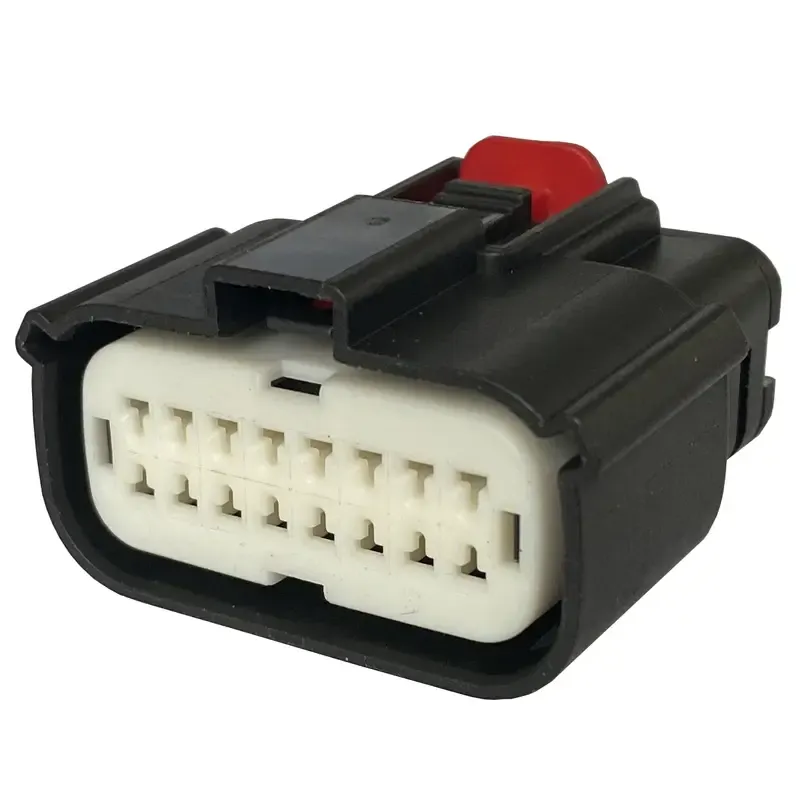 16Pin Female Black Car Aftermarket Stereo Audio Connector 33472-1601