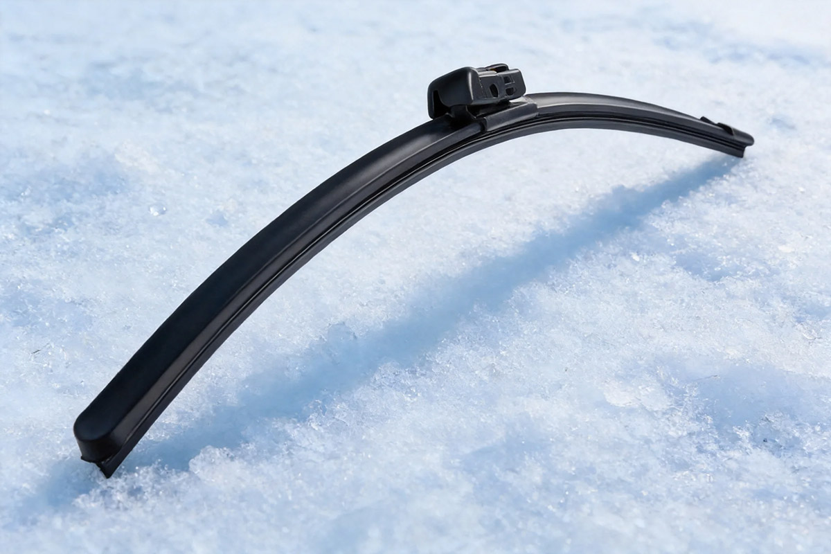 Premium winter windshield wiper blade designed for snow ice and freezing weather