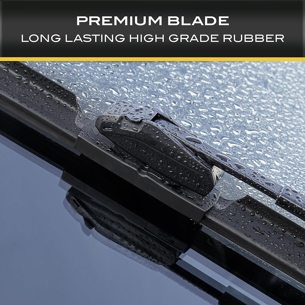 High quality rubber windshield wiper blade for everyday driving performance