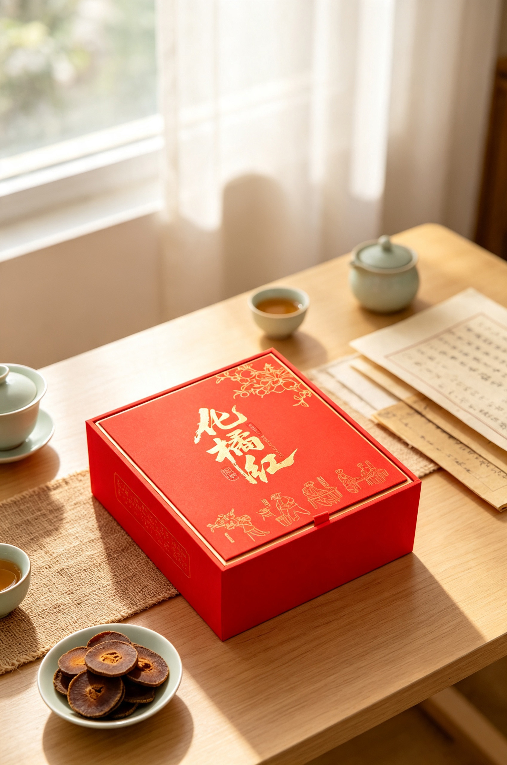 5-Year Aged Huazhou Juhong Slices (Glass Jar Packed in Red Luxury Gift Box)-10.jpg 5-Year Aged Huazhou Juhong Slices (Glass Jar Packed in Red Luxury Gift Box)-10.jpg