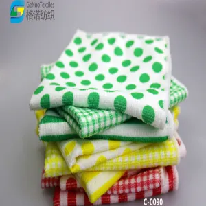 30 Square Handkerchiefs with Warp-knitted Printed Designs