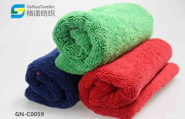 Polyester and nylon high and low pile thick towel