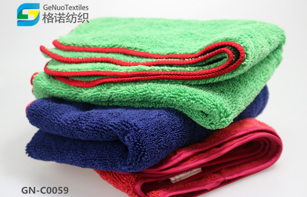 Polyester and nylon high and low pile thick towel Polyester and nylon high and low pile thick towel