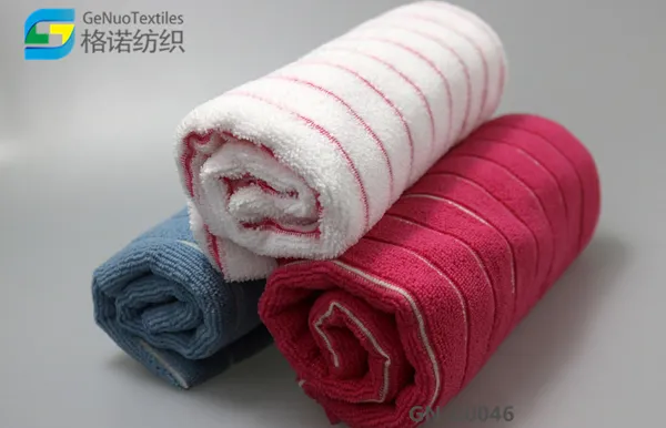 Polyester Cotton Striped Tea Towel
