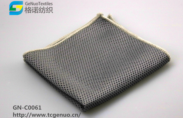 Polyester and Nylon Sandwich Mesh Fabric Square Scarf