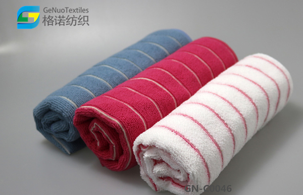 Polyester Cotton Striped Tea Towel