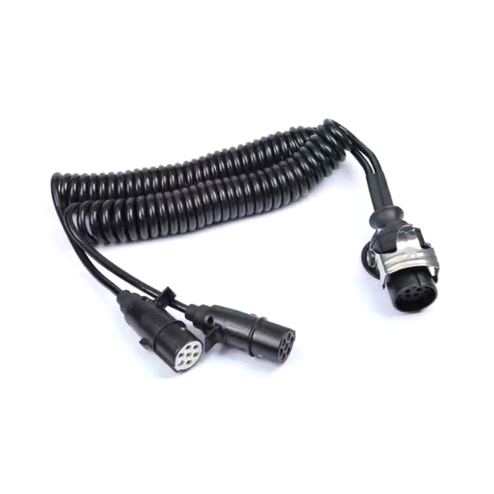 Trailer Cable Coil Hose for Dump Trailers: Withstand Heavy Vibration & Impact