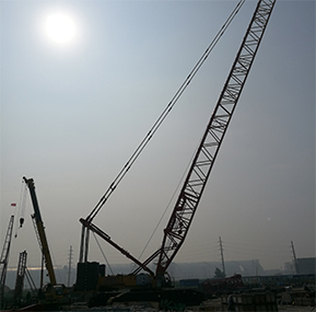 WTAU Safe Monitoring System for SANY 650T Crawler Crane Passed the Inspection