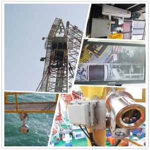 Système vidéo de caméra de vidéosurveillance de grue offshore pour plate-forme de forage OIL & GAS