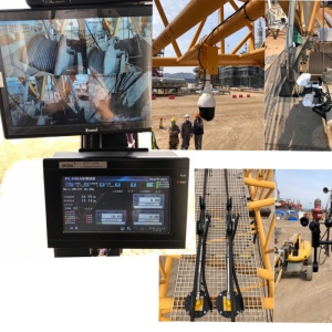 Liebherr LRI300 crawler crane equipped with WTL-A700 safety monitoring system