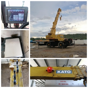 25t kato mobile crane rated capacity indicator system for thailand customer
