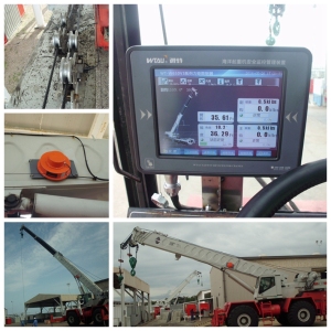 Linkbelt rk350 sistema de medición y monitoreo de carga de grúa móvil
