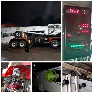 50t  telescopic  mobile crane PH T500 automatic load  moment indicator system WTL-A100N for Nicaragua customer