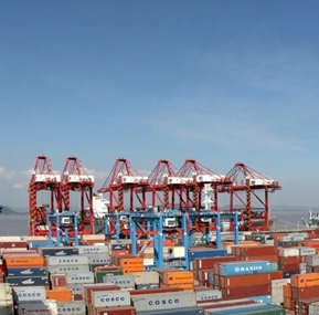 Weite Support Sany Crane para dar servicio al puerto de Ningbo