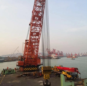 The refurbishment project of the 300T crane ship safe load indicator system of Shandong Harbor Group