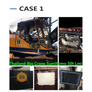 Tailandia Big Crane equipo pesado sumitomo 50t grúa sobre orugas instalada sistema de indicador de carga segura WTL-A700