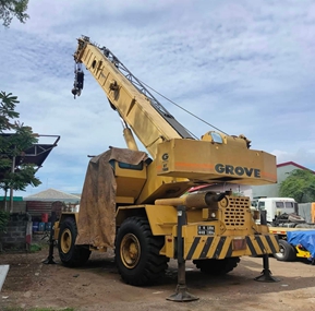 Grove RT 744B all terrain rough mobile crane installed full set WTL-A700 automatic safe load moment indicator system.