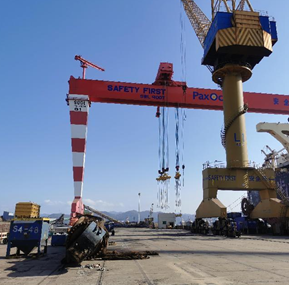 WTAU brand load moment indiactor system was been accepted by Zhoushan Pacific Shipyard