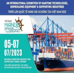 La Exposición Marítima Internacional de Vietnam 2023 se está inaugurando en Hanoi ahora