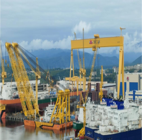 El sistema de monitoreo de seguridad de grúas torre Weite presta servicio oficialmente al astillero ruso Zvezda