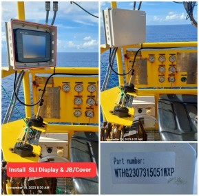 Недавно появились фотографии случая установки WTAU WT-650V3 для морского крана Nautilus в Индонезии.