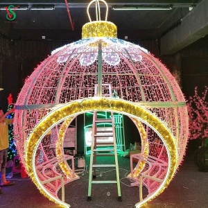 3D Large Ball Light for Street Decoration