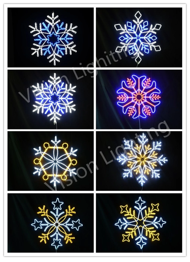 Merry Christmas Snowflake Light Decoration Street