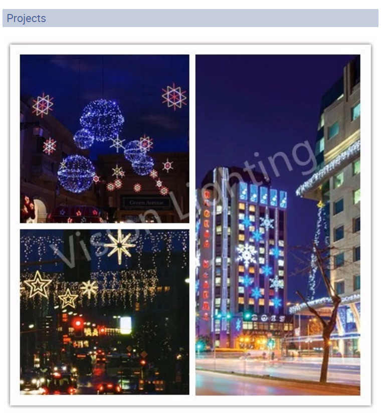  New Hot Sale Commercial LED 2D Snowflake Light